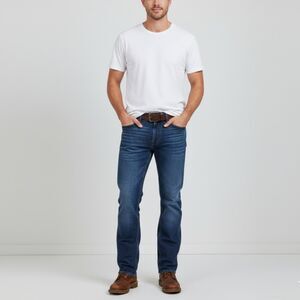 Wrangler Men's Relaxed Bootcut Blue Jeans Size 40X30
